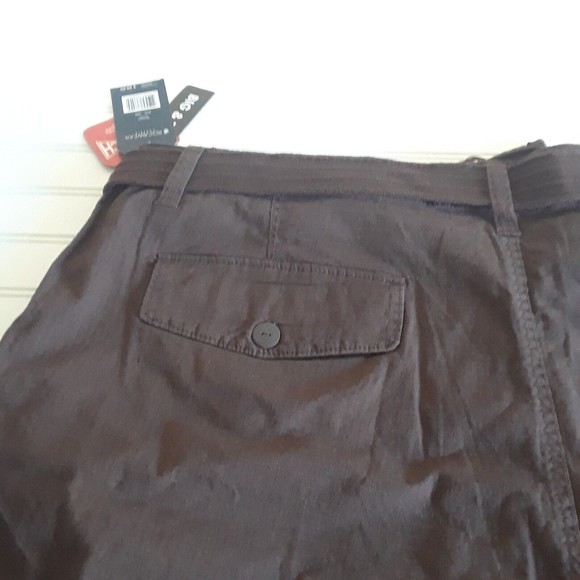 NWT RocaWear Mens Brown Cargo Shorts-Belted-Size 48B-98% Cotton 2% Spandex - Picture 7 of 11